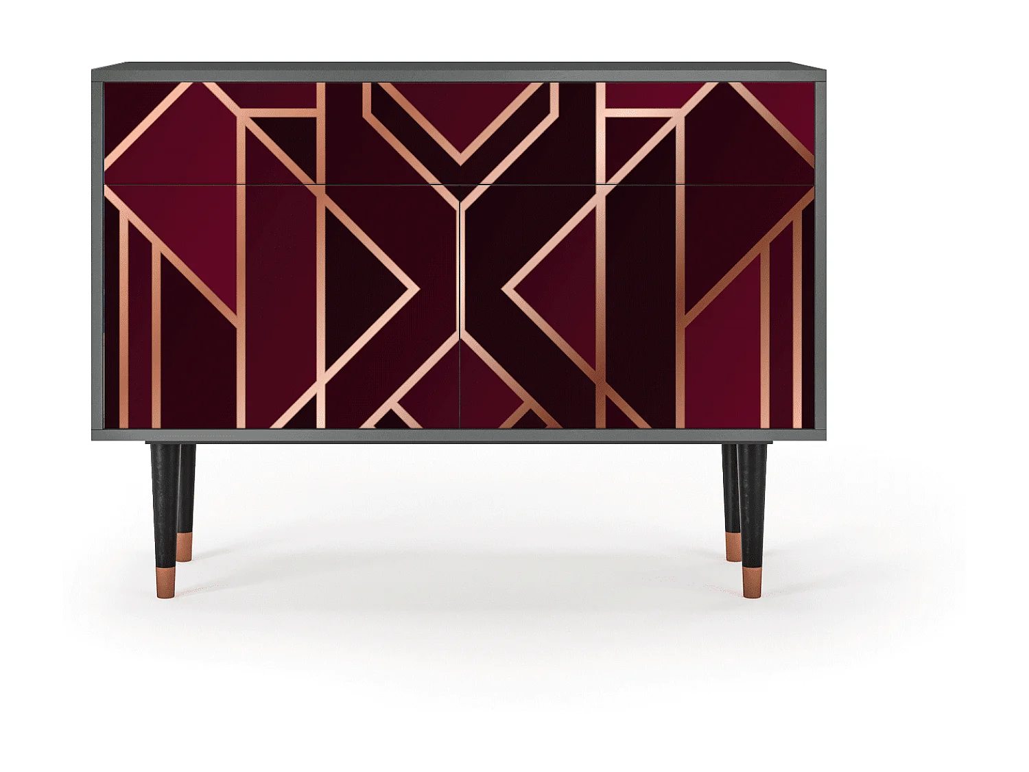 Buffet - 115x85x48 cm - BS4 - Burgundy Jewelery, Anthracite