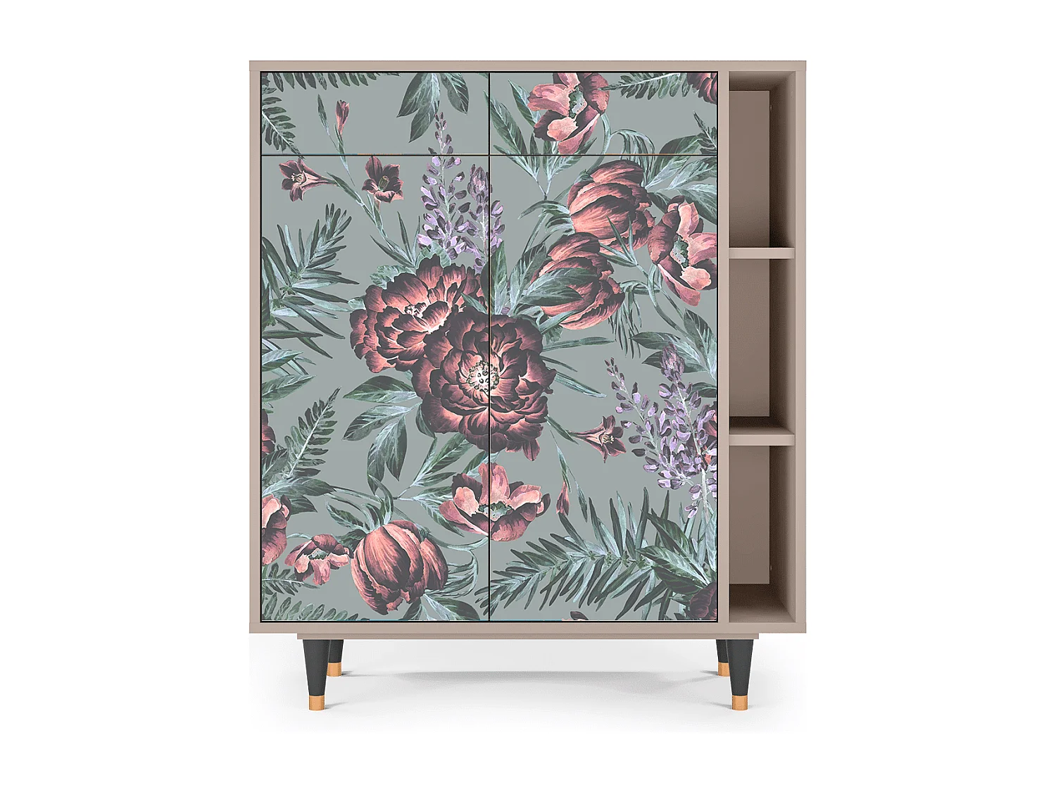 Aparador - 96х110х41 cm - BS6 - Light Peonies, Latte