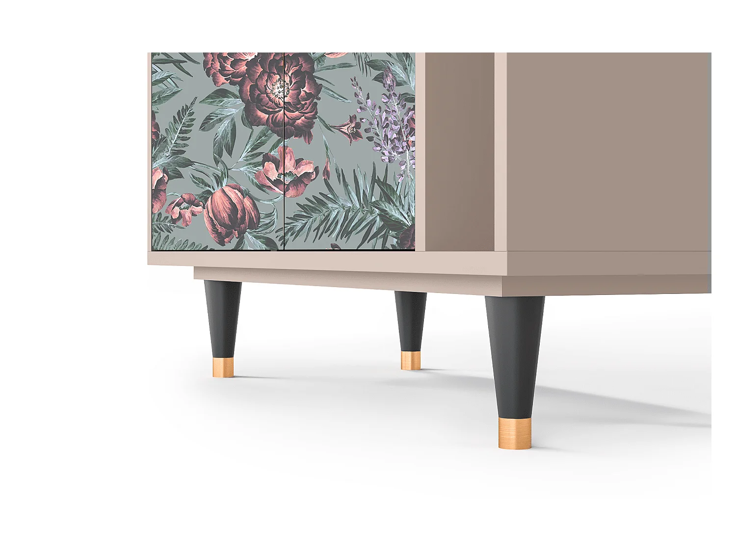 Kredens - 96х110х41 cm - BS6 - Light Peonies, Latte