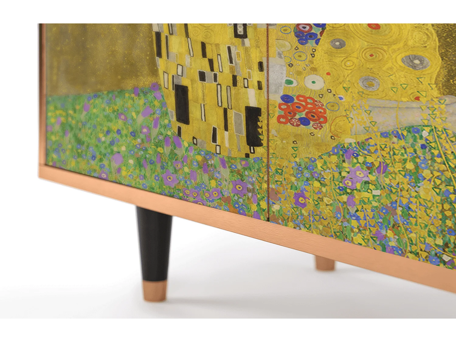 Sideboard - 94x96x48 cm - BS3 - The Kiss by Klimt , Walnuss
