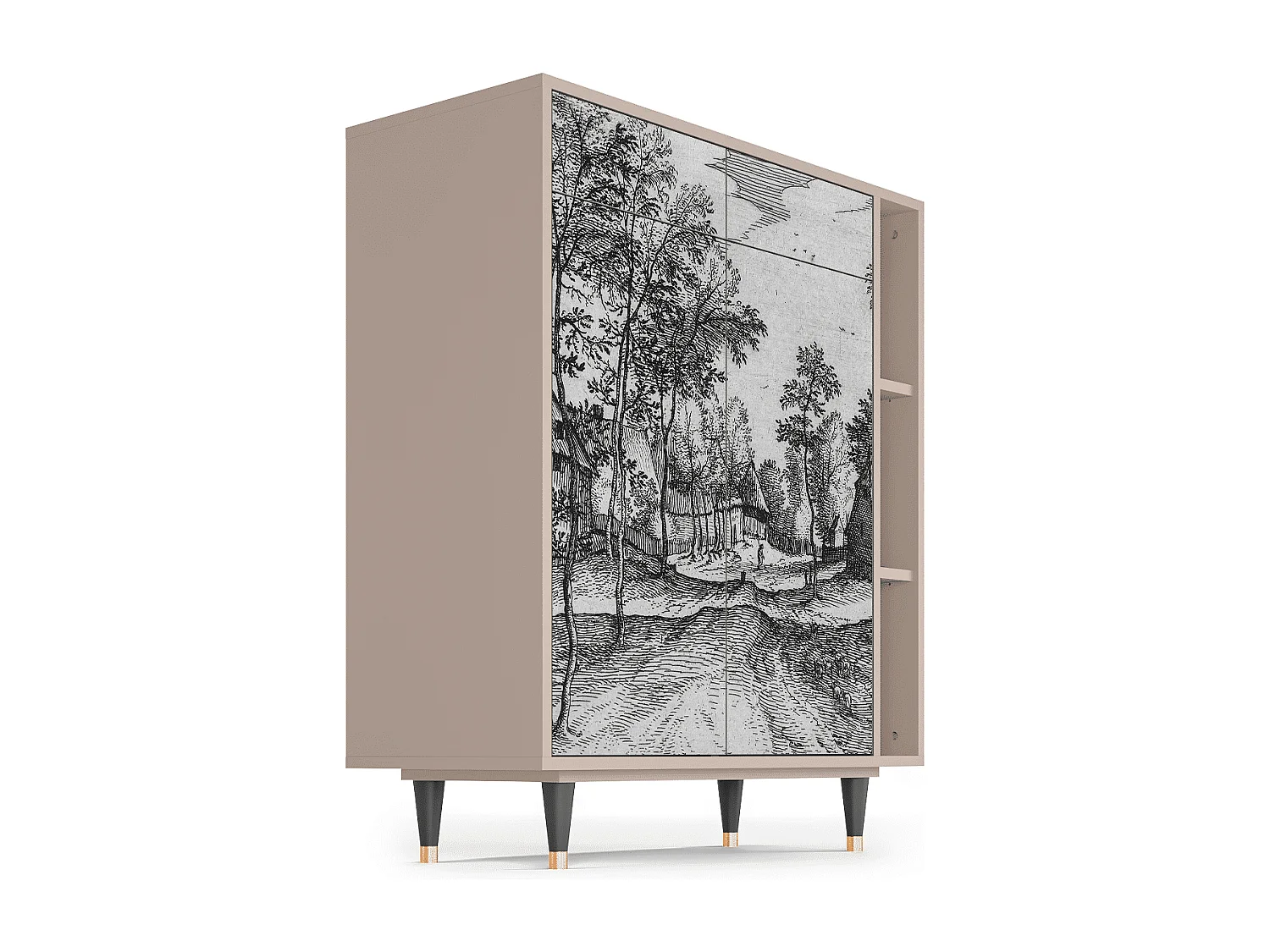 Credenza - 96х110х41 cm - BS6 - Village Road, Latte