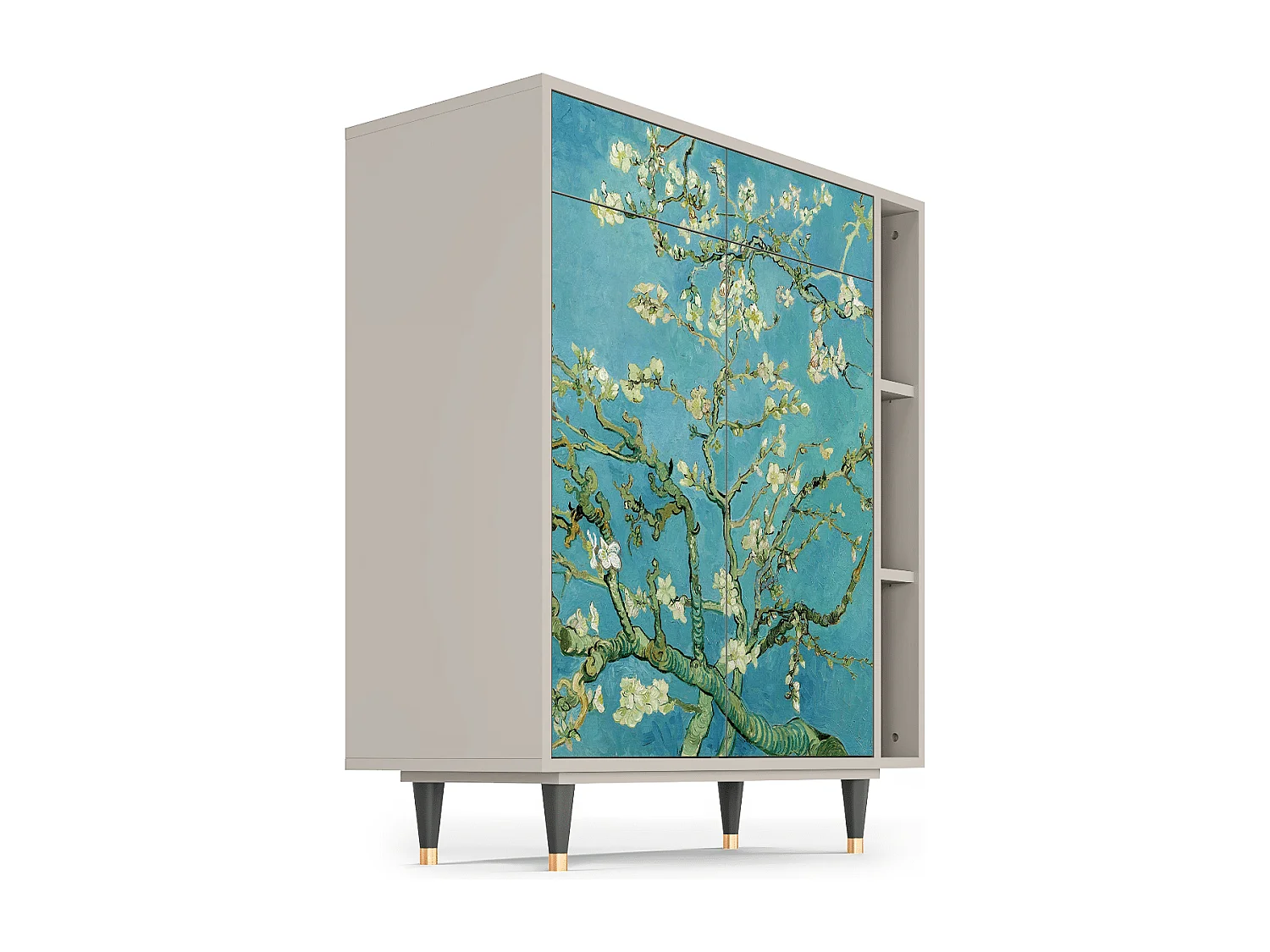 Kredens - 96х110х41 cm - BS6 - Almond Blossom, Piaskowy