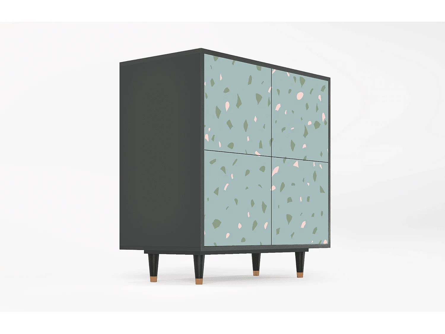 Buffet - 94x96x48 cm - BS3 - Blue Drops, Anthracite