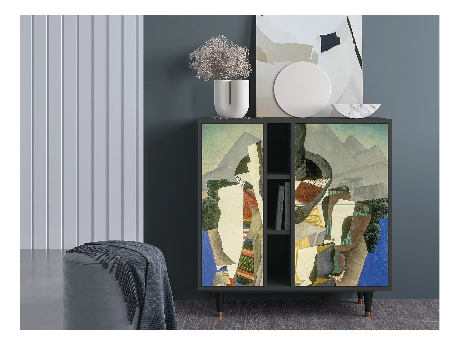 Buffet - 94х96х41 cm - BS5 - The Cubist Paintings , Anthracite