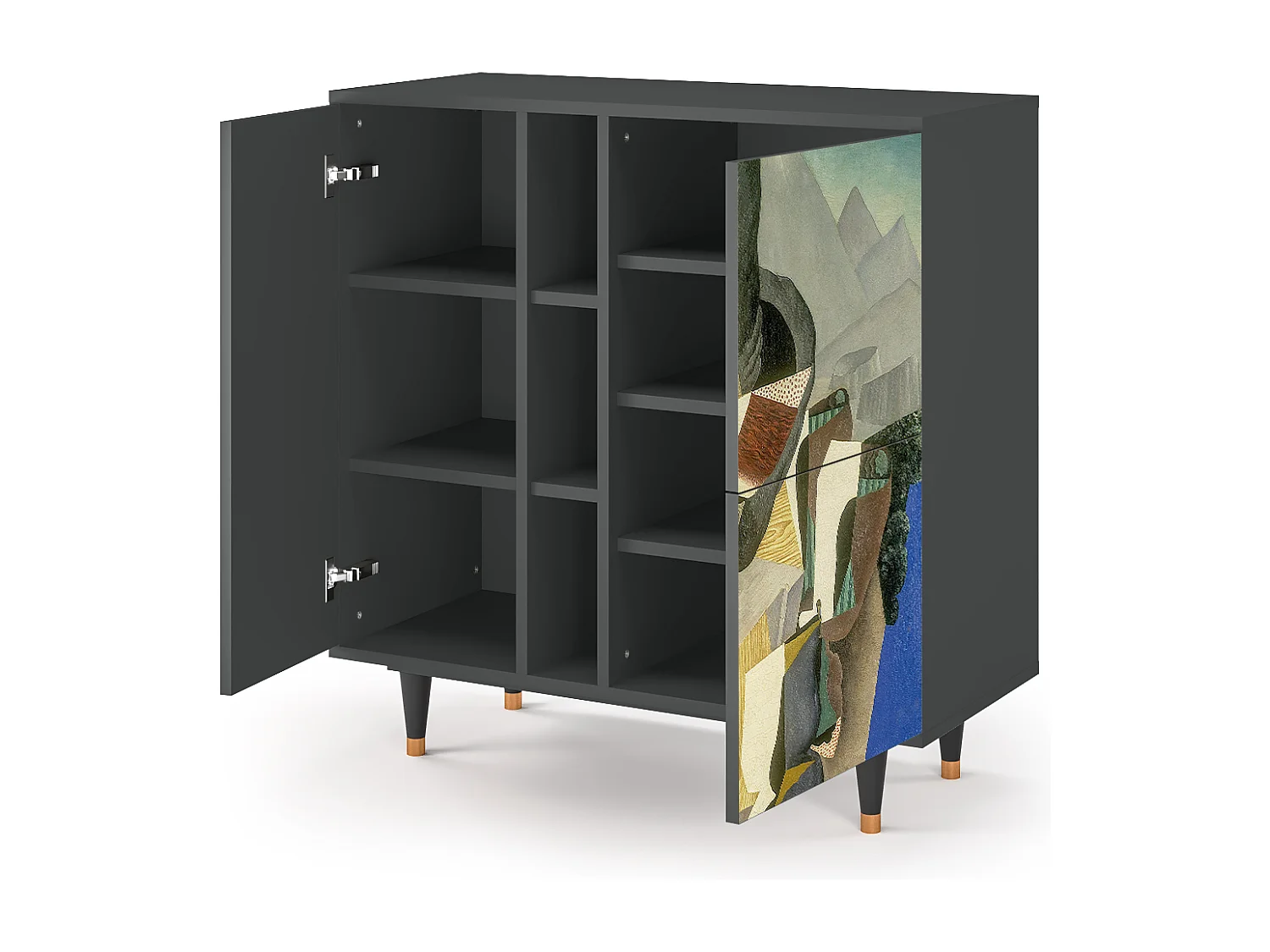 Buffet - 94х96х41 cm - BS5 - The Cubist Paintings , Anthracite