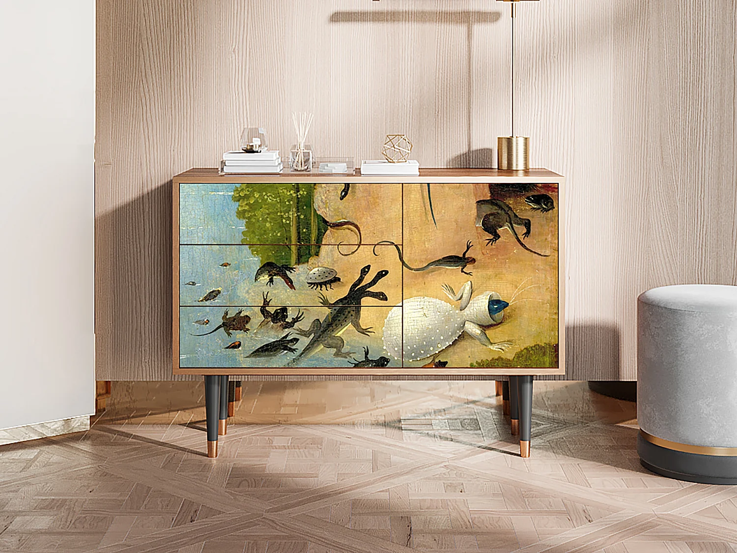 Kredens - 115х84х41 cm - S3 - The Garden by Bosch, Orzech