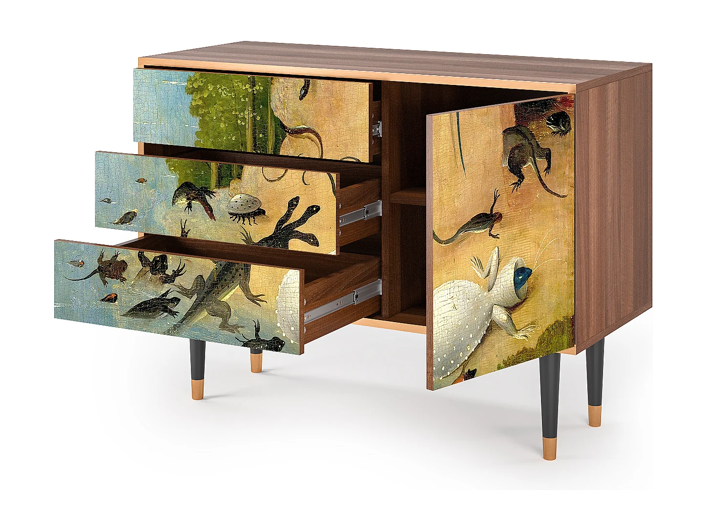 Kredens - 115х84х41 cm - S3 - The Garden by Bosch, Orzech