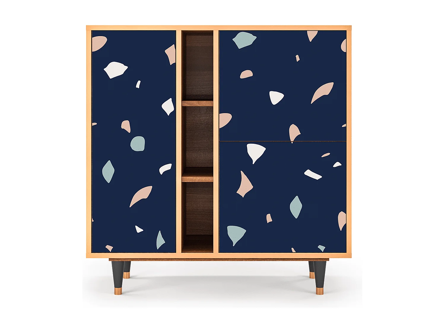 Kredens - 94х96х41 cm - BS5 - Space Satellites, Orzech