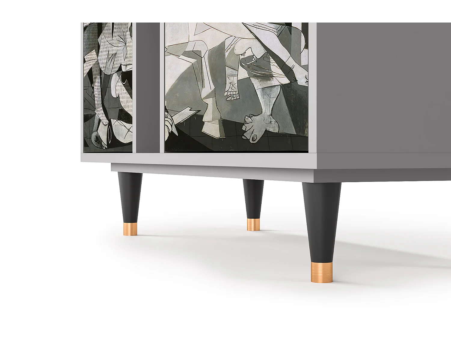 Kredens - 94х96х41 cm - BS5 - Guernica by Picasso, Szary