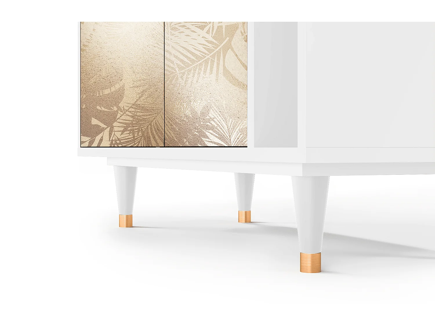 Kredens - 96х110х41 cm - BS6 - Plant of the Dessert, Biały