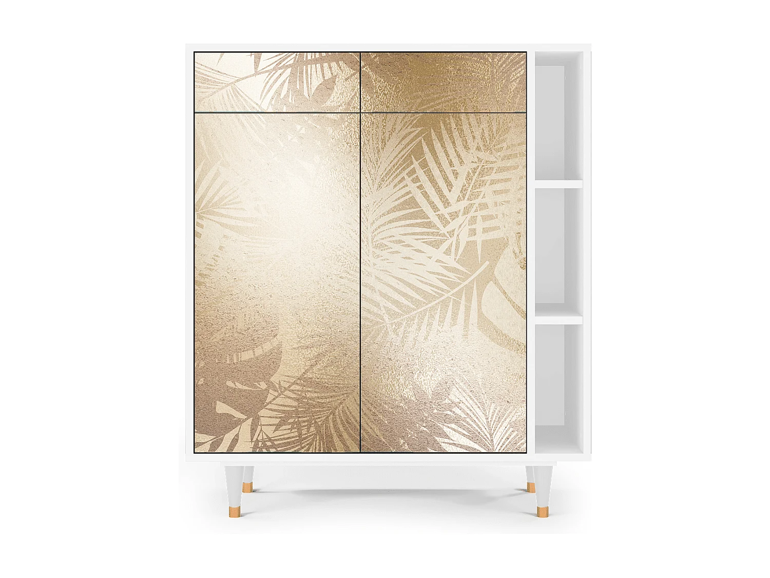 Kredens - 96х110х41 cm - BS6 - Plant of the Dessert, Biały