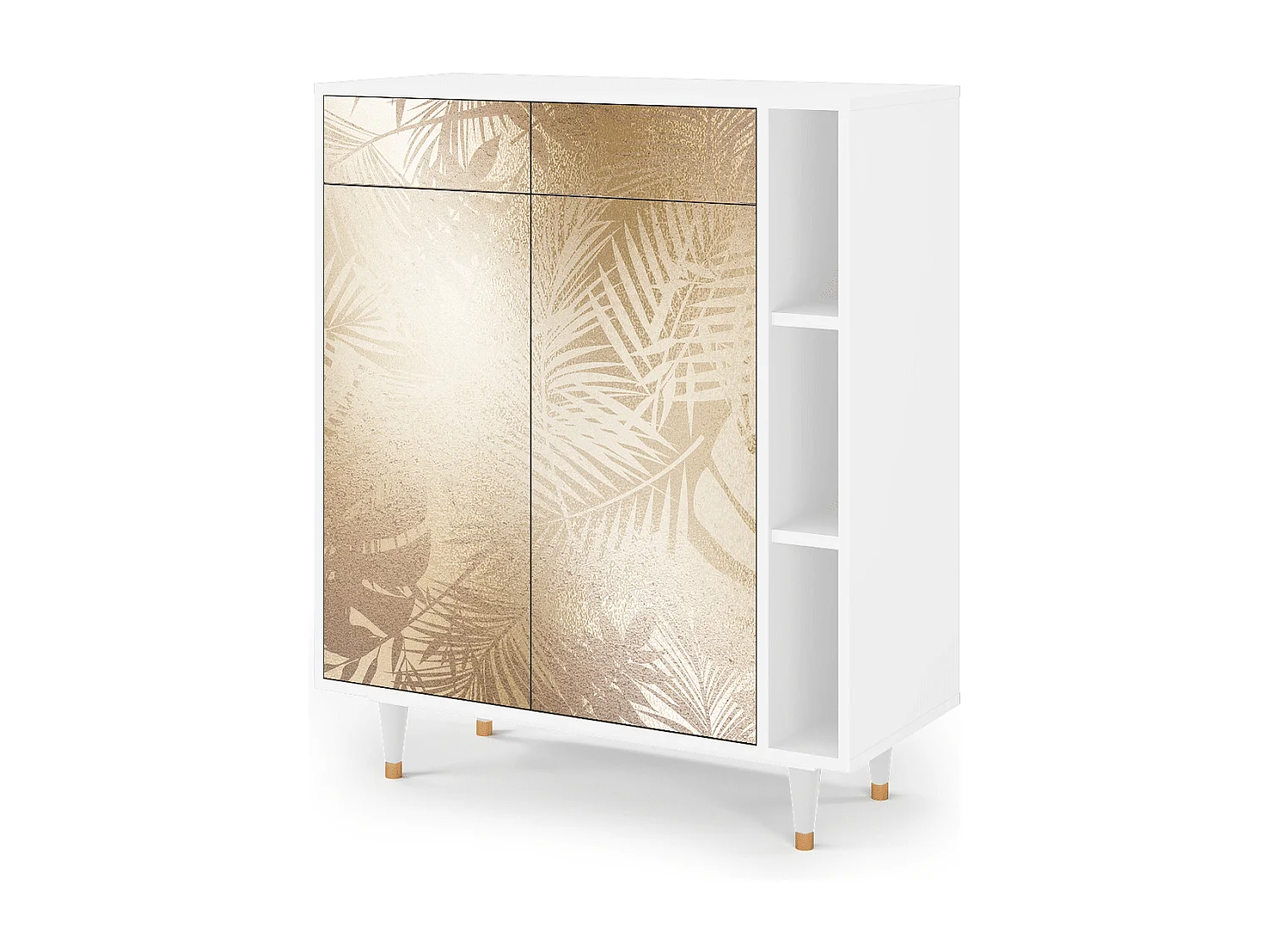 Kredens - 96х110х41 cm - BS6 - Plant of the Dessert, Biały