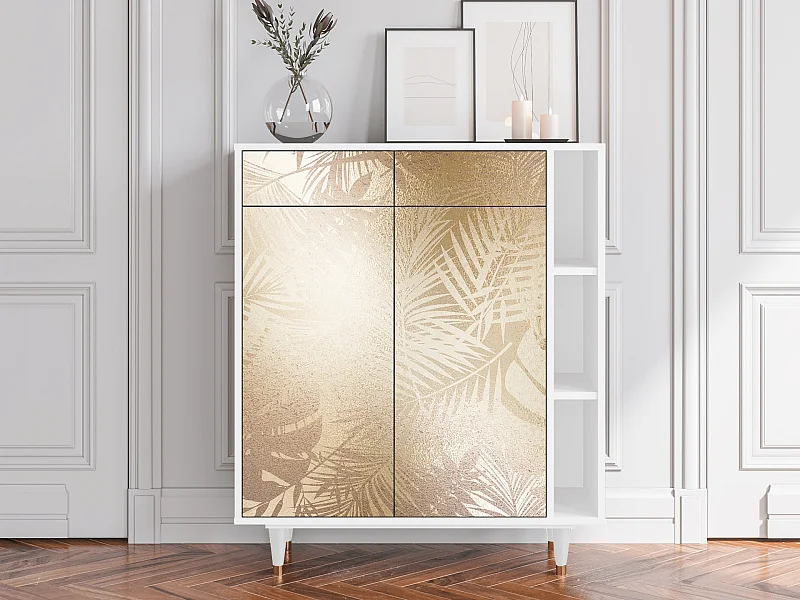 Kredens - 96х110х41 cm - BS6 - Plant of the Dessert, Biały