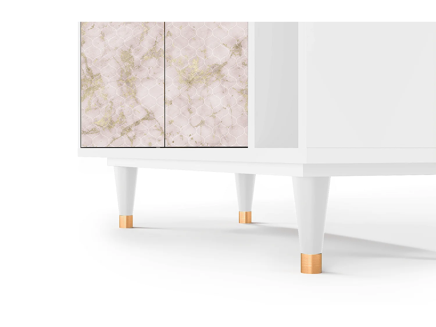 Credenza - 96х110х41 cm - BS6 - Dirty Roses, Bianco