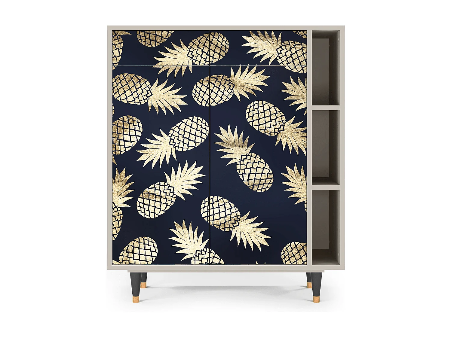 Kredens - 96х110х41 cm - BS6 - Sunny Pineaple, Piaskowy