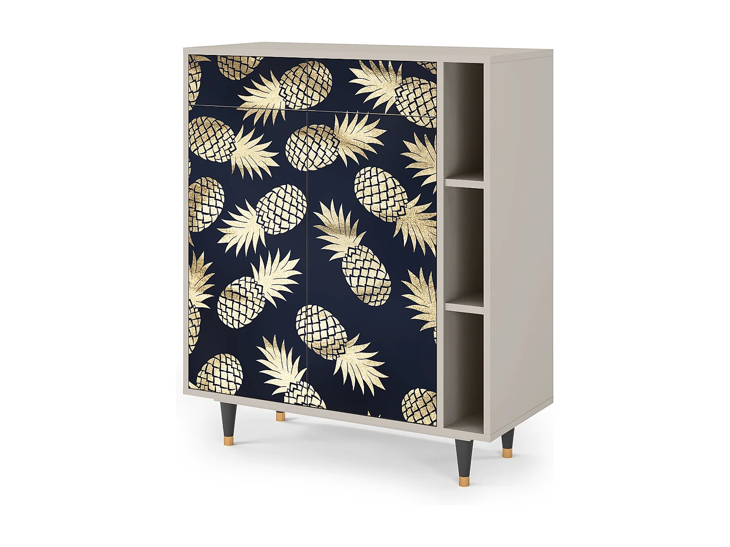 Kredens - 96х110х41 cm - BS6 - Sunny Pineaple, Piaskowy