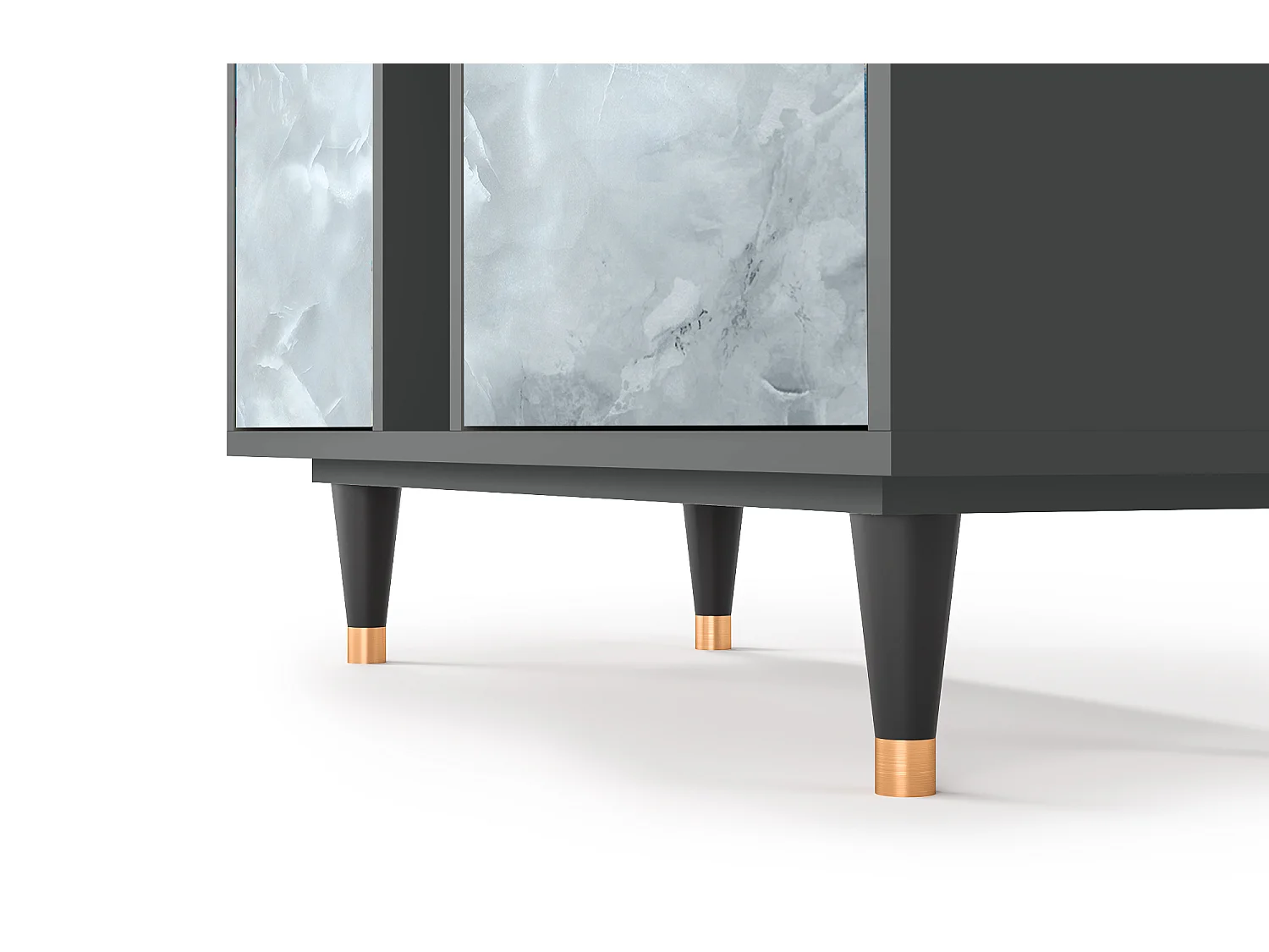 Kredens - 94х96х41 cm - BS5 - The Onyx, Antracyt