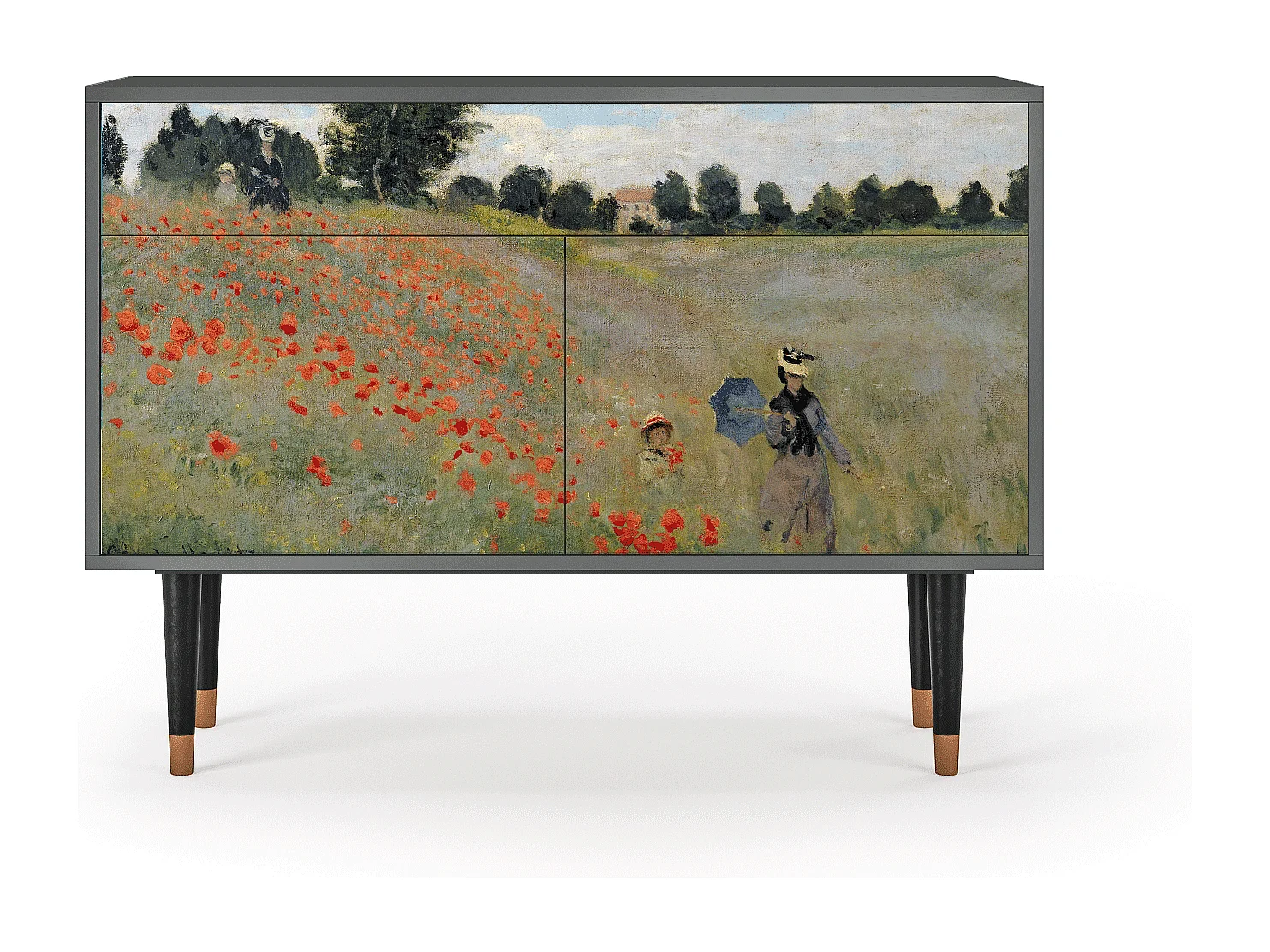 Buffet - 115x85x48 cm - BS4 - The Poppy Field   , Anthracite