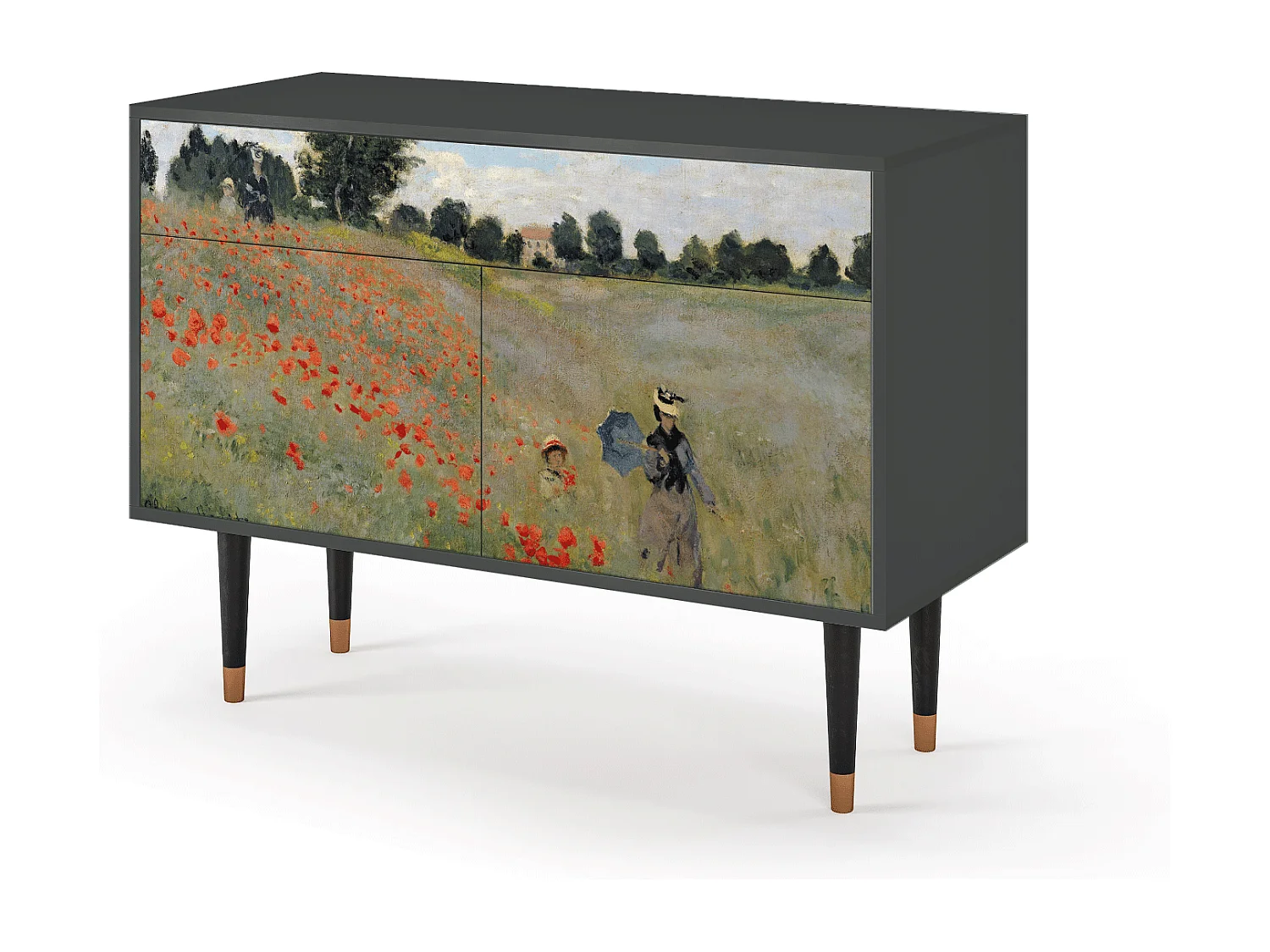 Buffet - 115x85x48 cm - BS4 - The Poppy Field   , Anthracite
