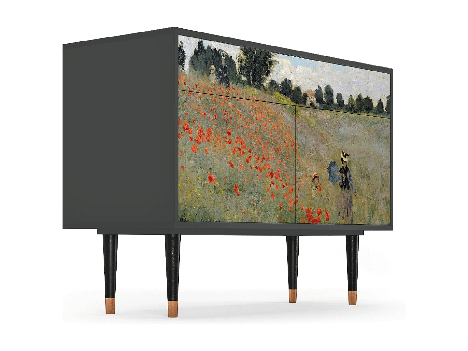 Buffet - 115x85x48 cm - BS4 - The Poppy Field   , Anthracite