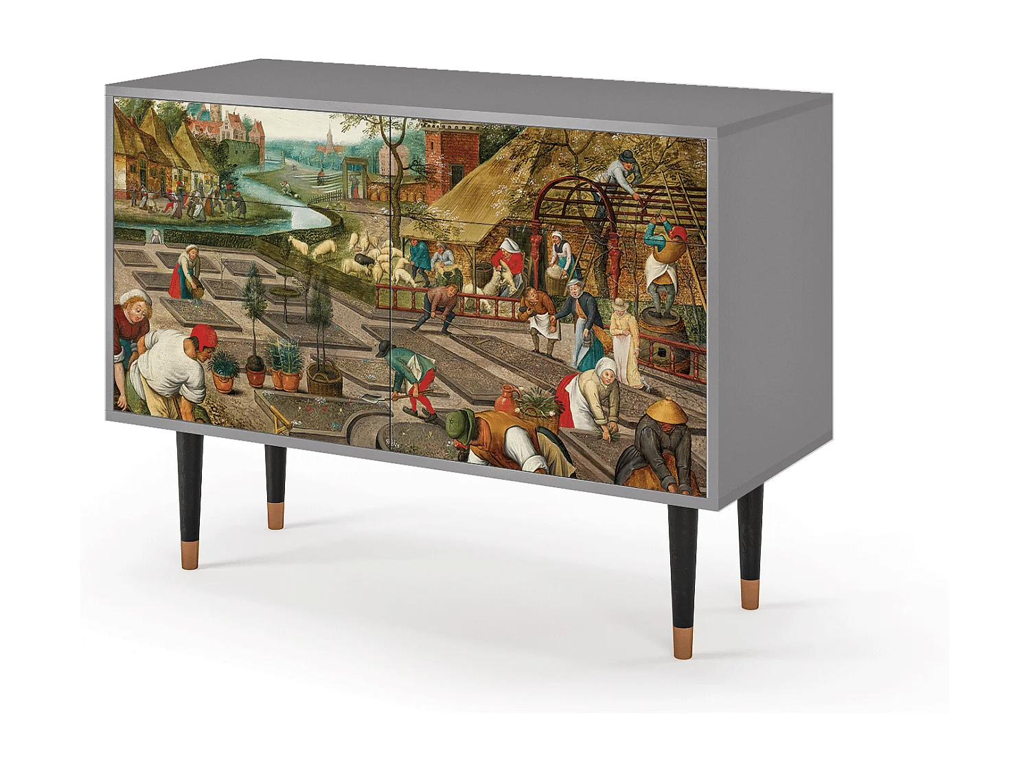 Buffet - 115x85x48 cm - BS4 - The Younger - Spring, Gris