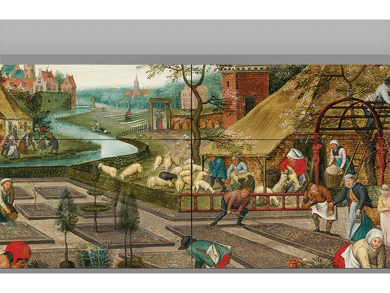 Kredens - 115x85x48 cm - BS4 - The Younger - Spring, Szary