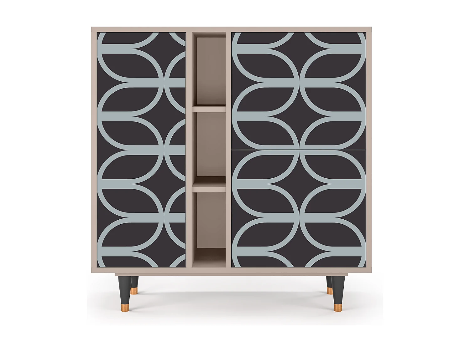 Sideboard - 94х96х41 cm - BS5 - Braided Blue, Latte