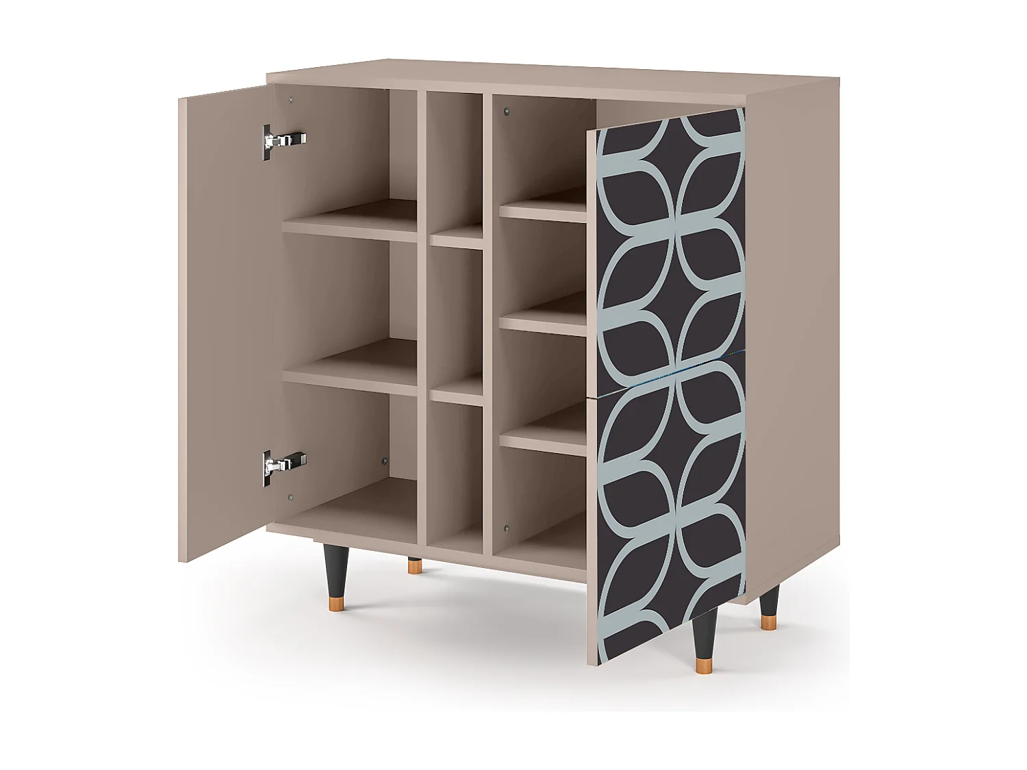 Sideboard - 94х96х41 cm - BS5 - Braided Blue, Latte