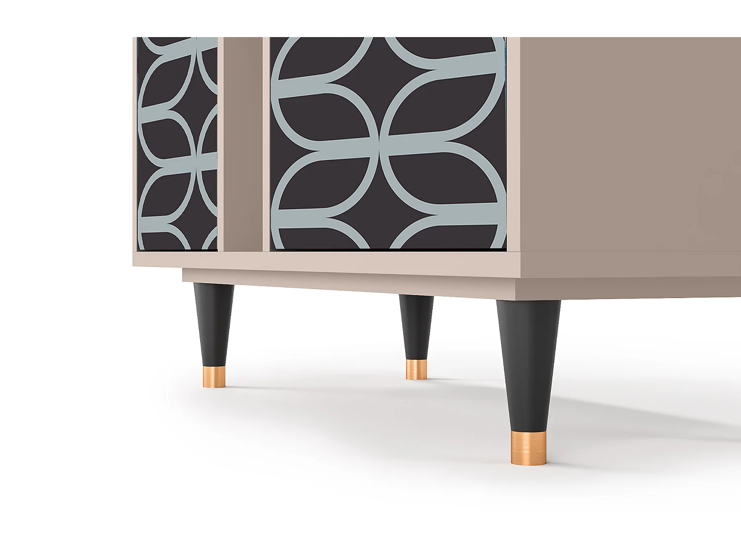 Kredens - 94х96х41 cm - BS5 - Braided Blue, Latte