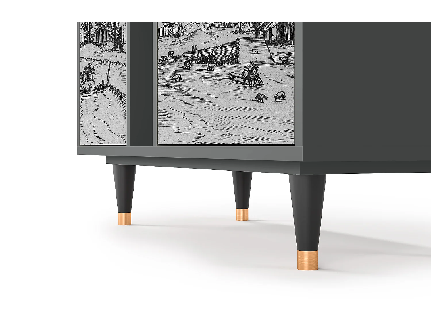 Buffet - 94х96х41 cm - BS5 - Country Village, Anthracite