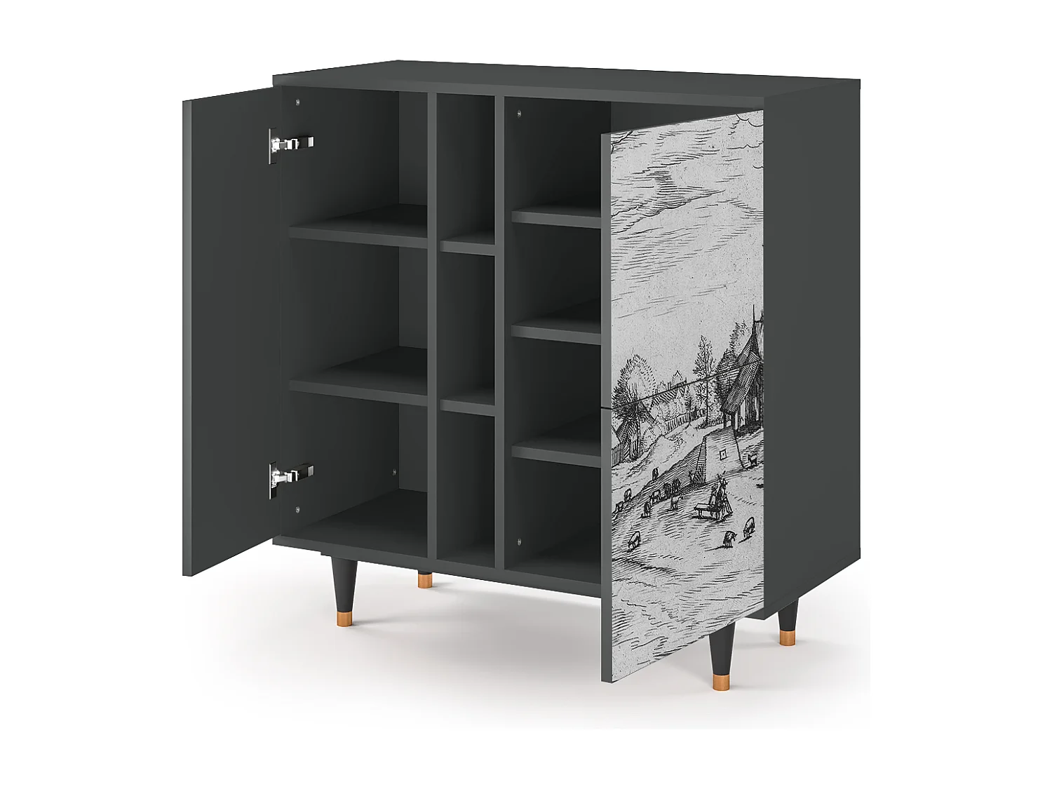 Buffet - 94х96х41 cm - BS5 - Country Village, Anthracite