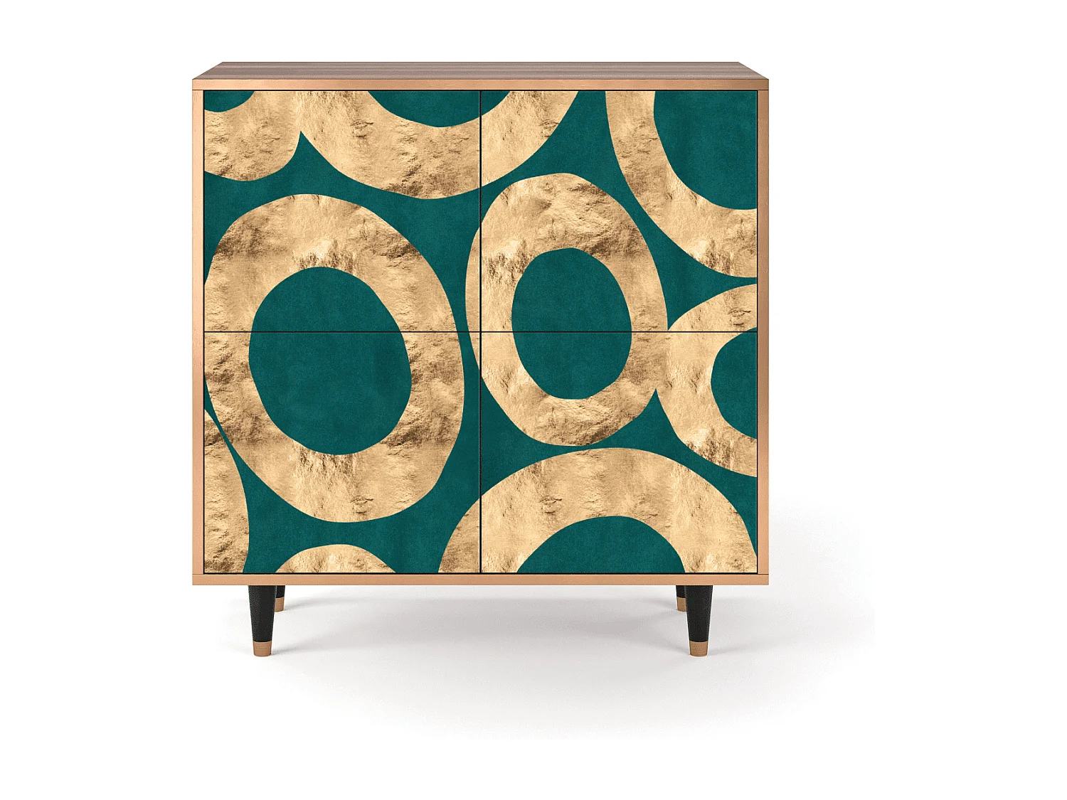 Kredens - 94x96x48 cm - BS3 - Zircon Sphere, Orzech