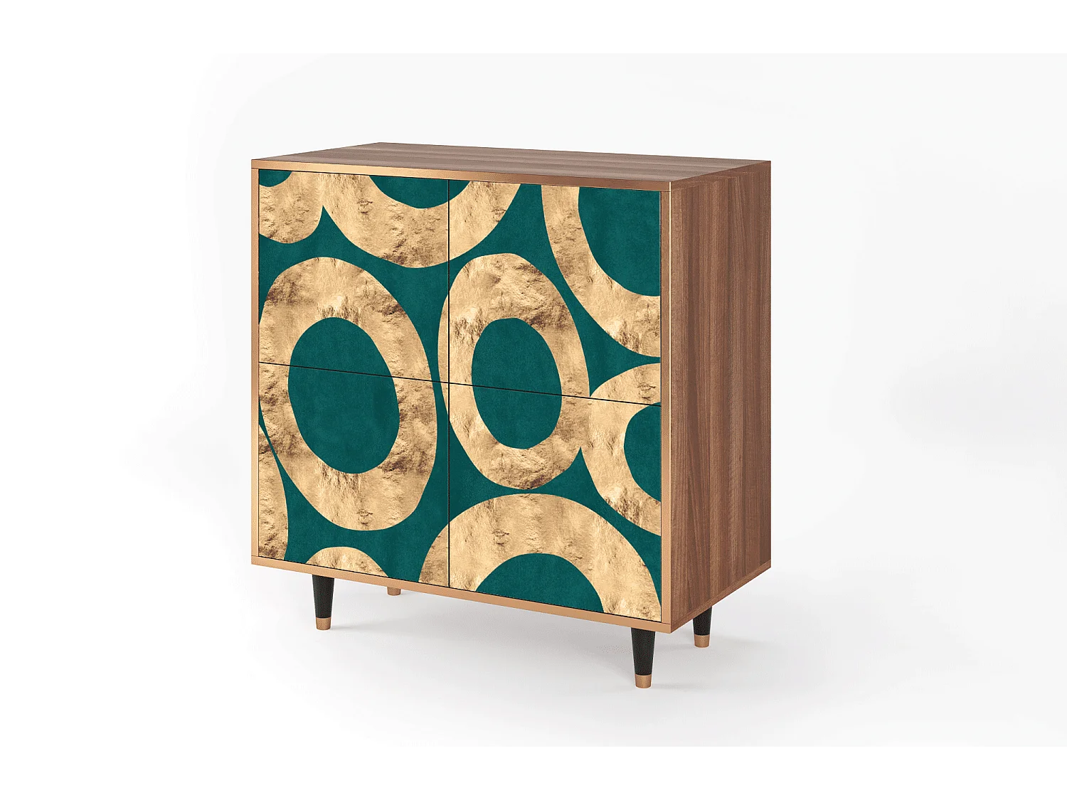 Kredens - 94x96x48 cm - BS3 - Zircon Sphere, Orzech