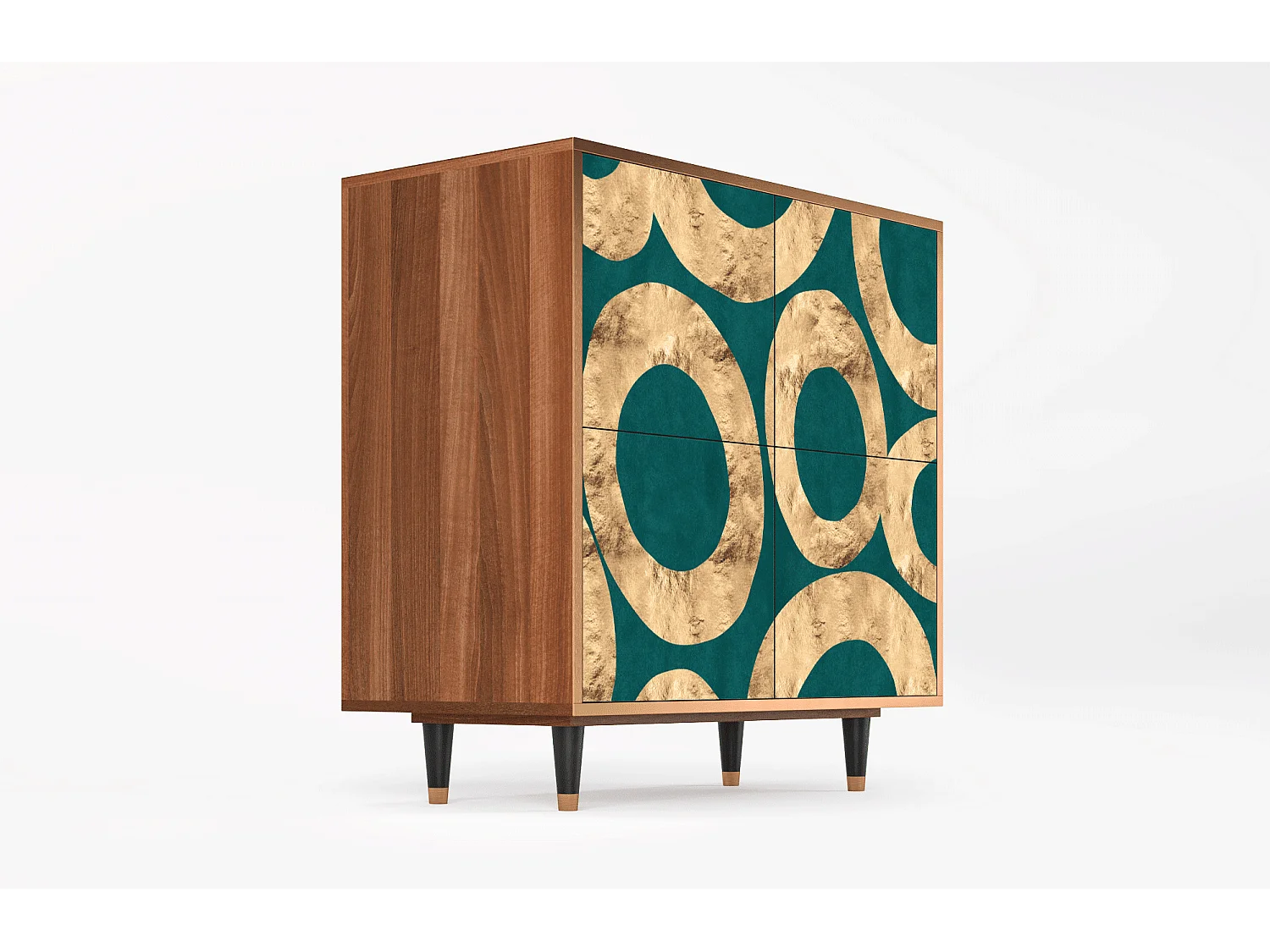 Kredens - 94x96x48 cm - BS3 - Zircon Sphere, Orzech