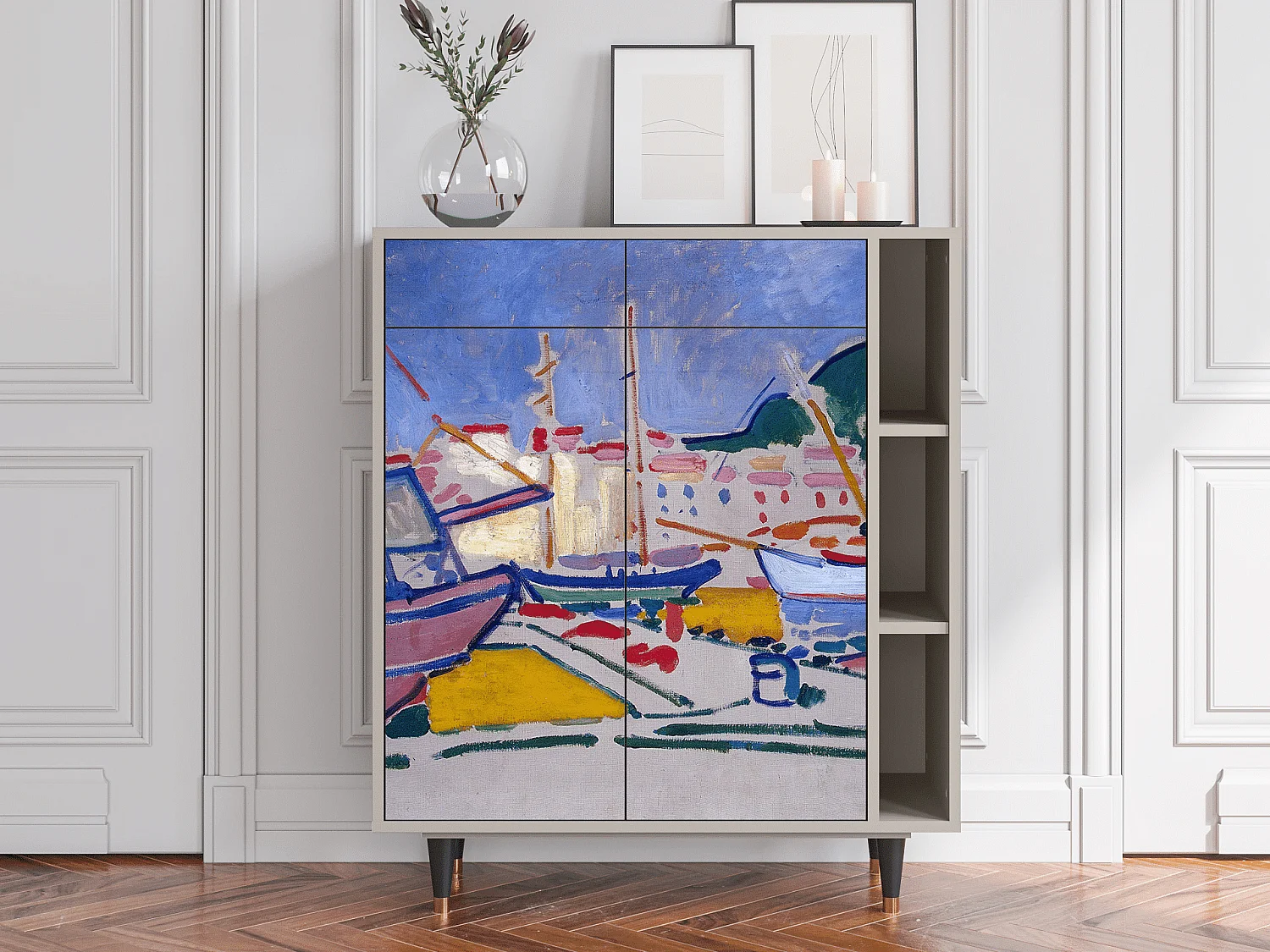 Sideboard - 96х110х41 cm - BS6 - The Port of Collioure , Sand