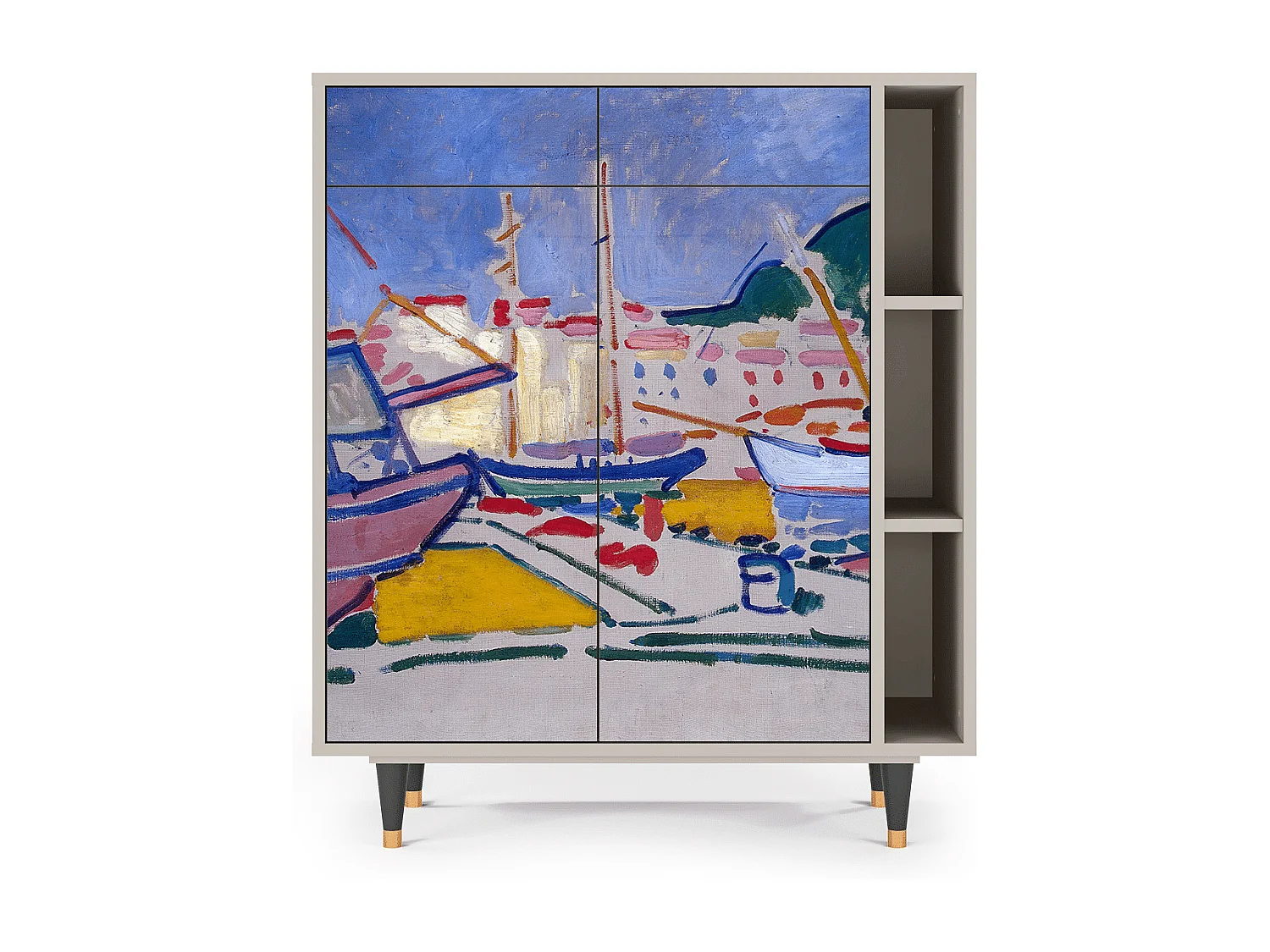 Sideboard - 96х110х41 cm - BS6 - The Port of Collioure , Sand