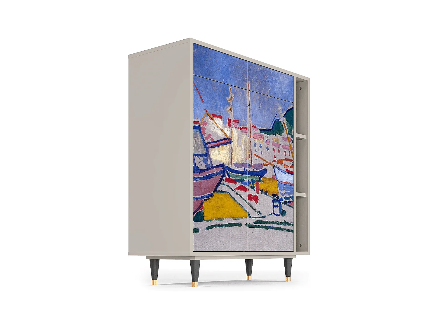 Sideboard - 96х110х41 cm - BS6 - The Port of Collioure , Sand