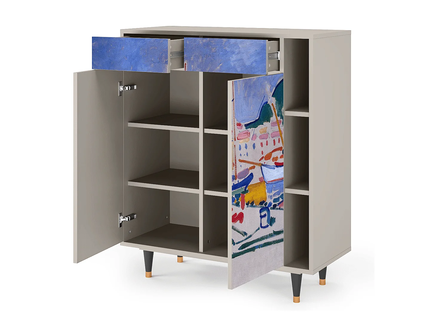 Sideboard - 96х110х41 cm - BS6 - The Port of Collioure , Sand