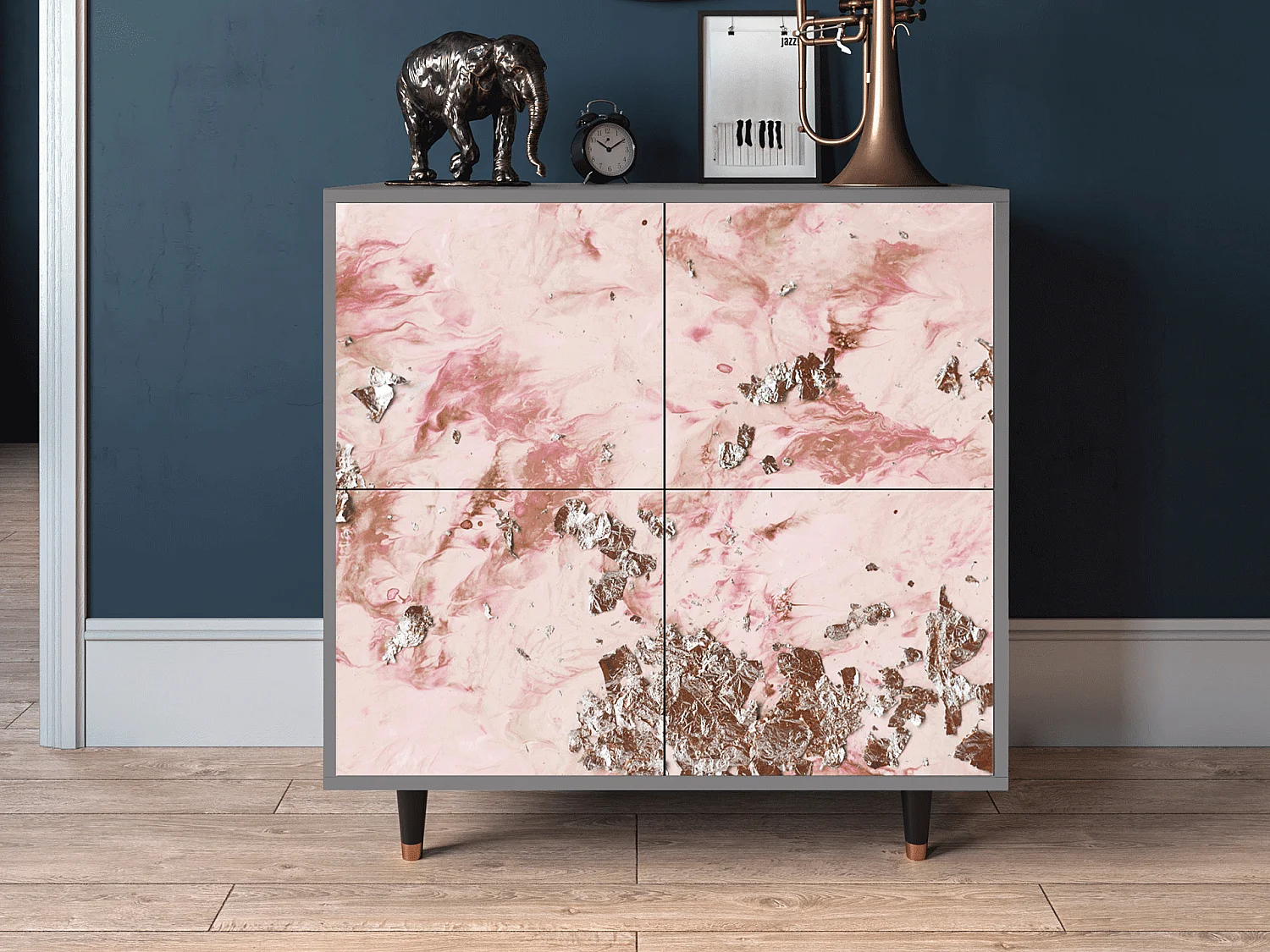 Aparador - 94x96x48 cm - BS3 - Cotton Candy, Gris