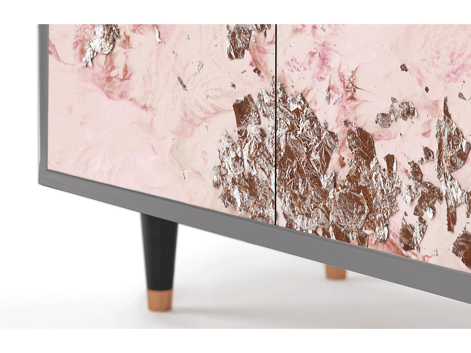 Kredens - 94x96x48 cm - BS3 - Cotton Candy, Szary