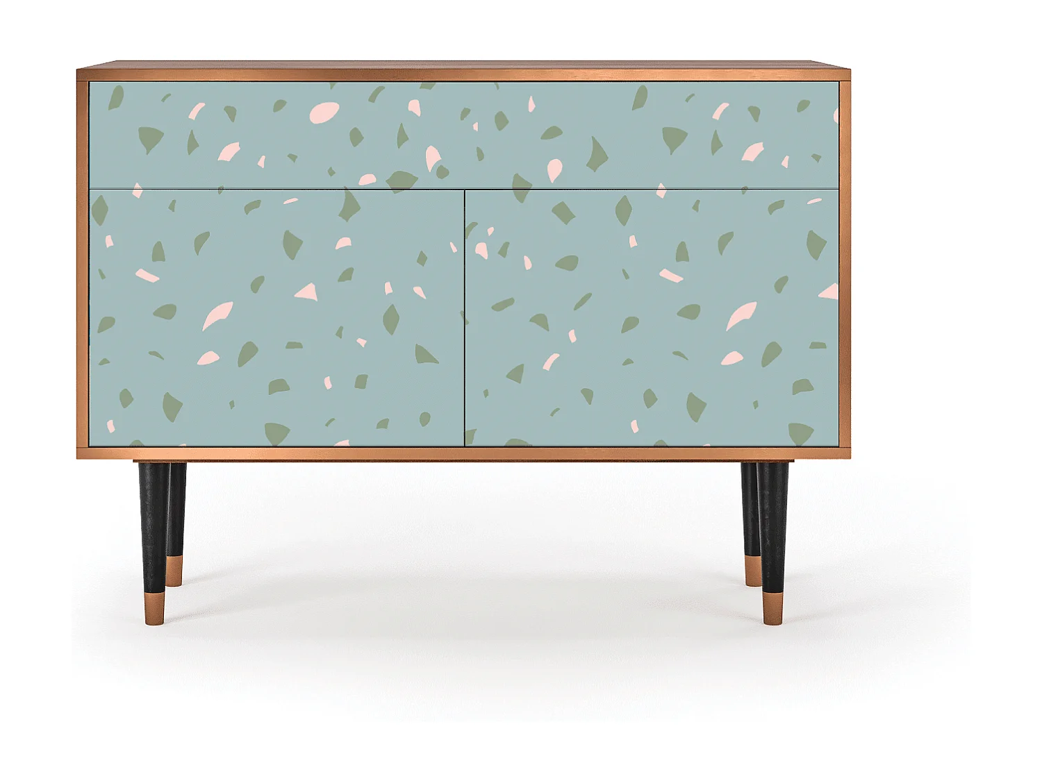 Credenza - 115x85x48 cm - BS4 - Blue Drops, Noce