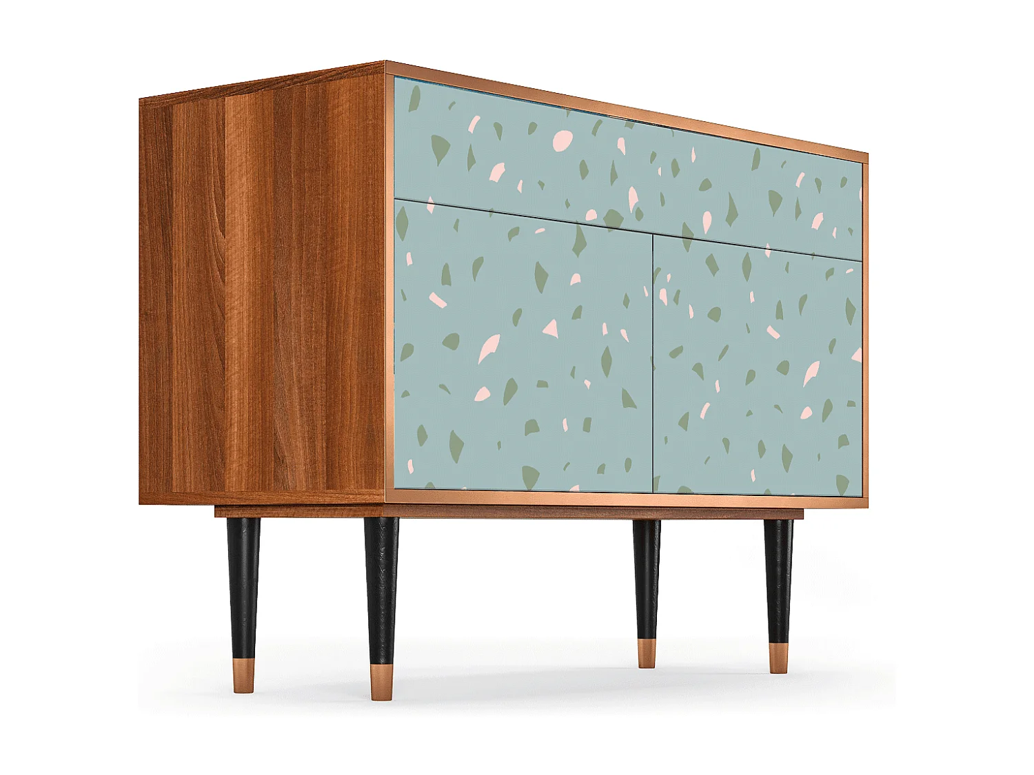 Credenza - 115x85x48 cm - BS4 - Blue Drops, Noce