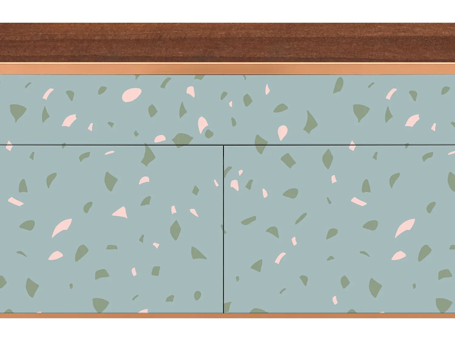 Buffet - 115x85x48 cm - BS4 - Blue Drops, Noyer