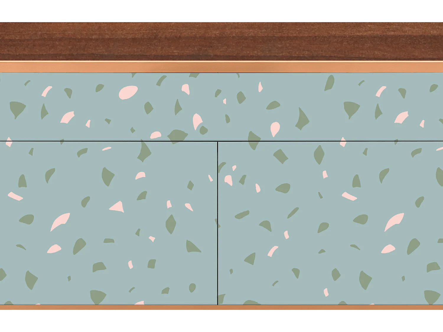 Buffet - 115x85x48 cm - BS4 - Blue Drops, Noyer