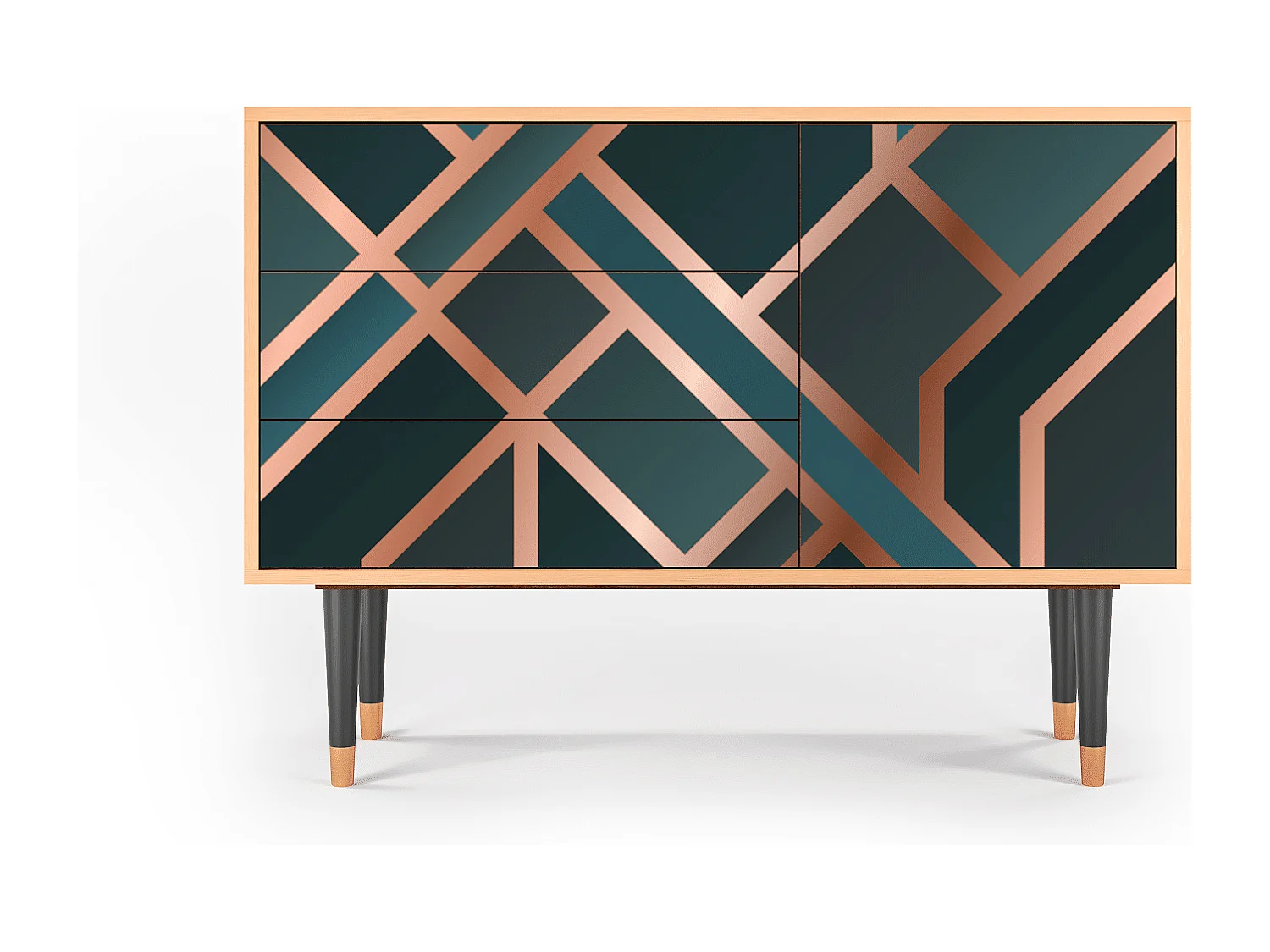 Aparador - 115х84х41 cm - S3 - Bronze Crossroad, Nogueira