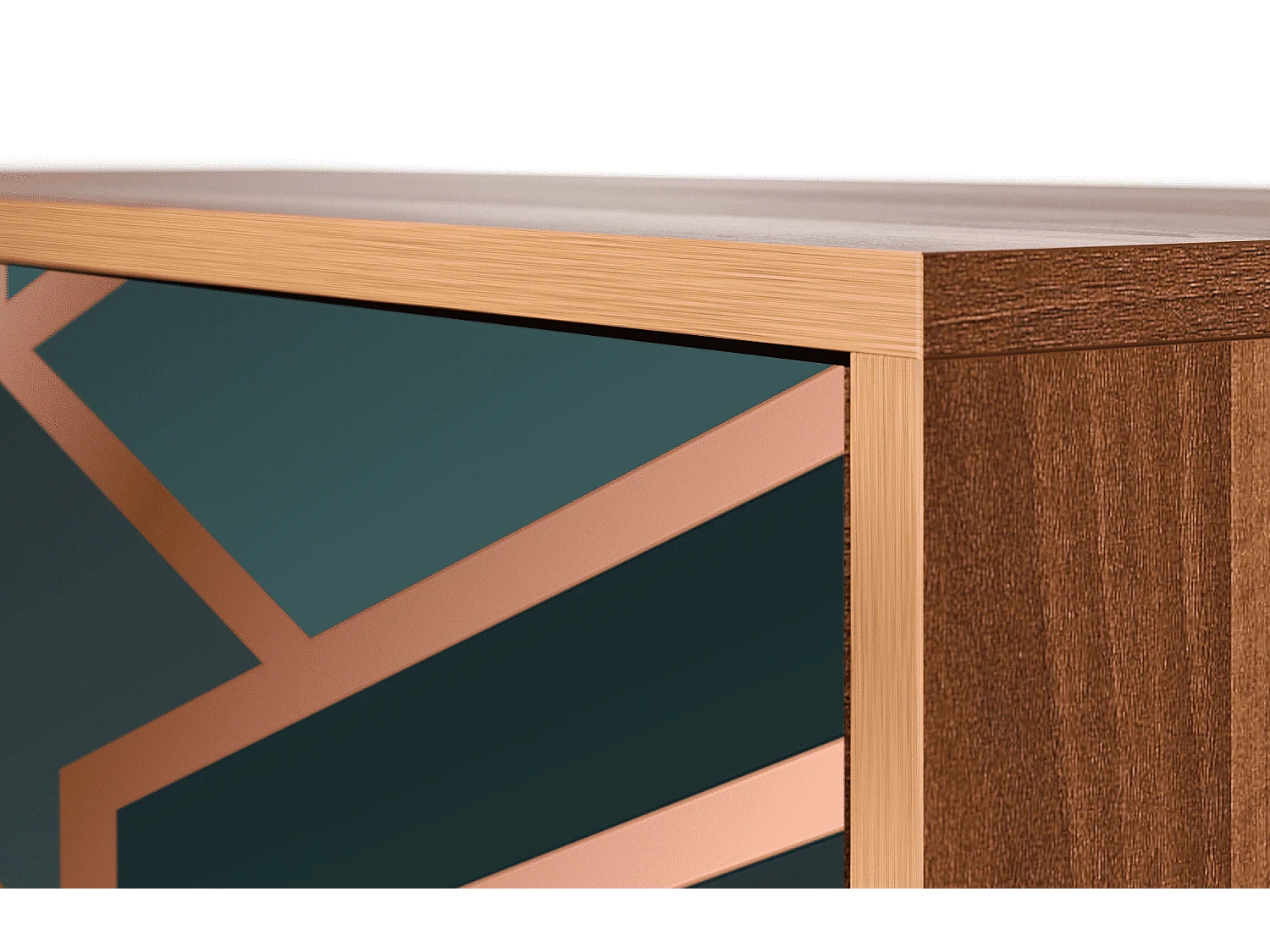 Kredens - 115х84х41 cm - S3 - Bronze Crossroad, Orzech