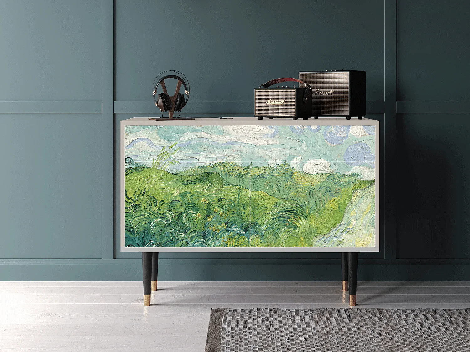 Dressoir - 115x85x48 cm - BS4 - Green Wheat Fields, Zand