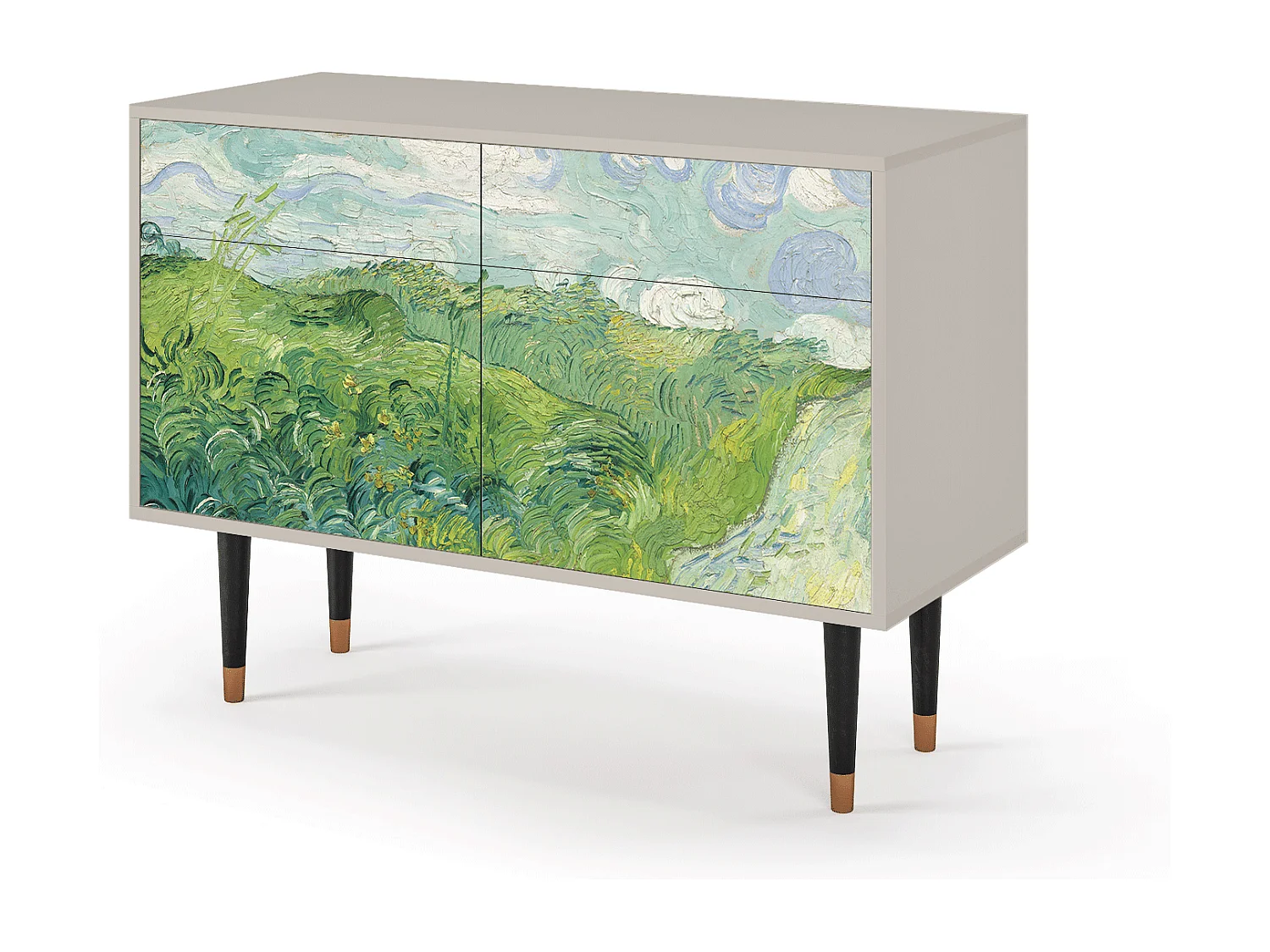Dressoir - 115x85x48 cm - BS4 - Green Wheat Fields, Zand