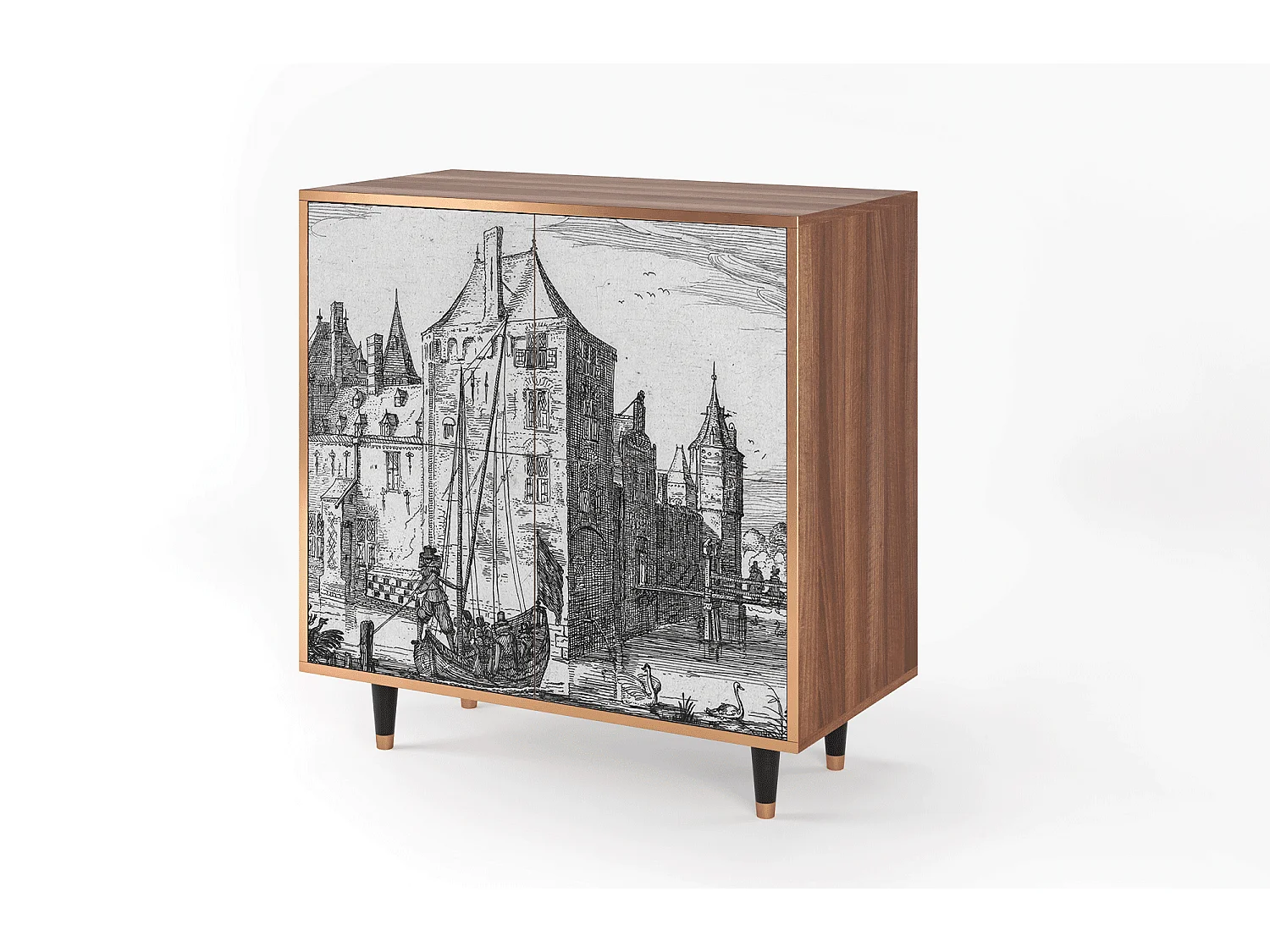 Buffet - 94x96x48 cm - BS3 - Castle by Breugel, Noyer