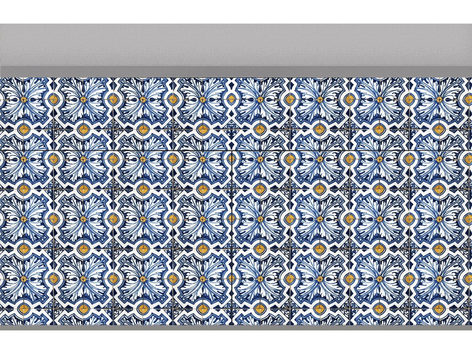 Kredens - 115x85x48 cm - BS4 - Lovely Cornflowers, Szary